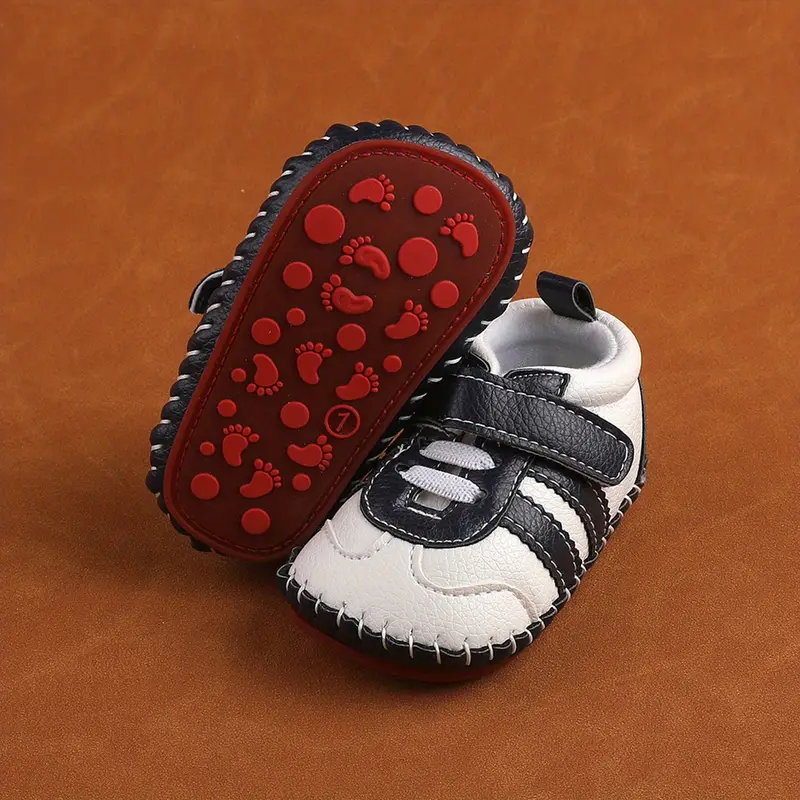 baby boys girls casual shoes hook and loop fastener lightweight comfy crib shoes first walker sneakers for newborn infant spring and summer details 1