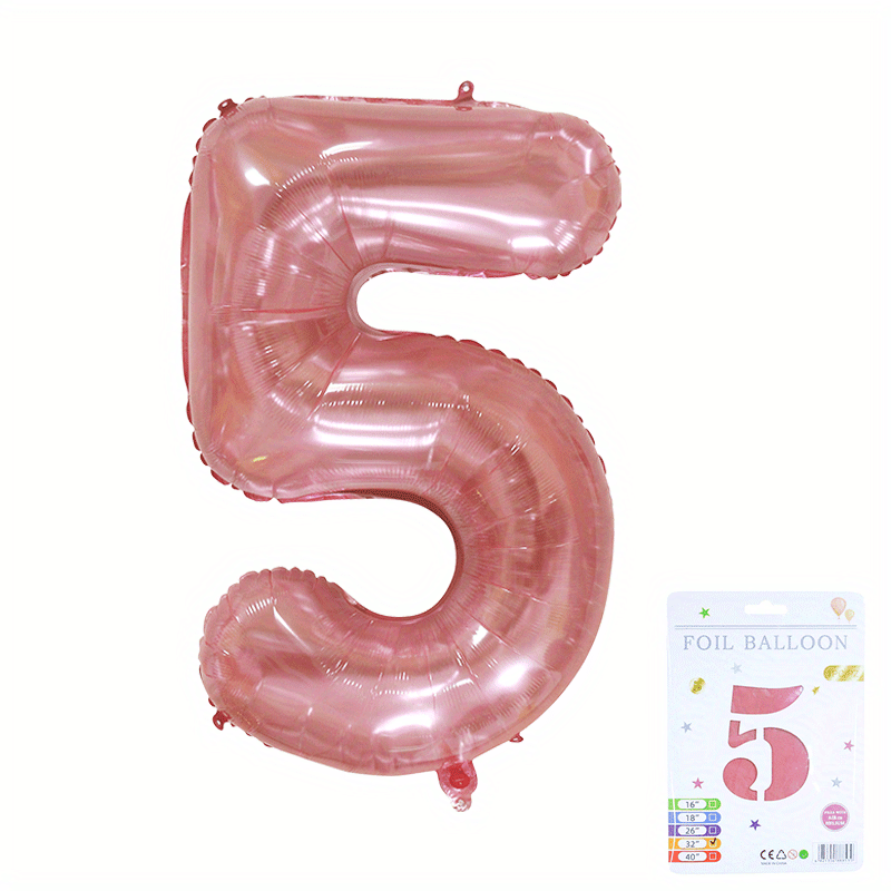 Número rosa 30 Globos, 40 pulgadas Número de cumpleaños Globo Decoraciones  de fiesta Suministros Lámina de helio Mylar Globos digitales (número rosa  30)