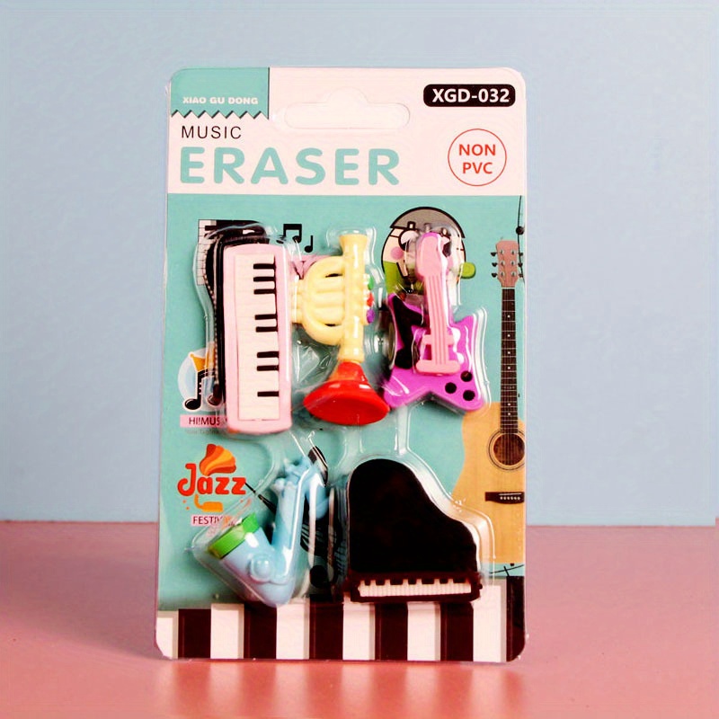 Creative Piano Eraser Set Cute Card packaged Mini Erasers Temu Australia