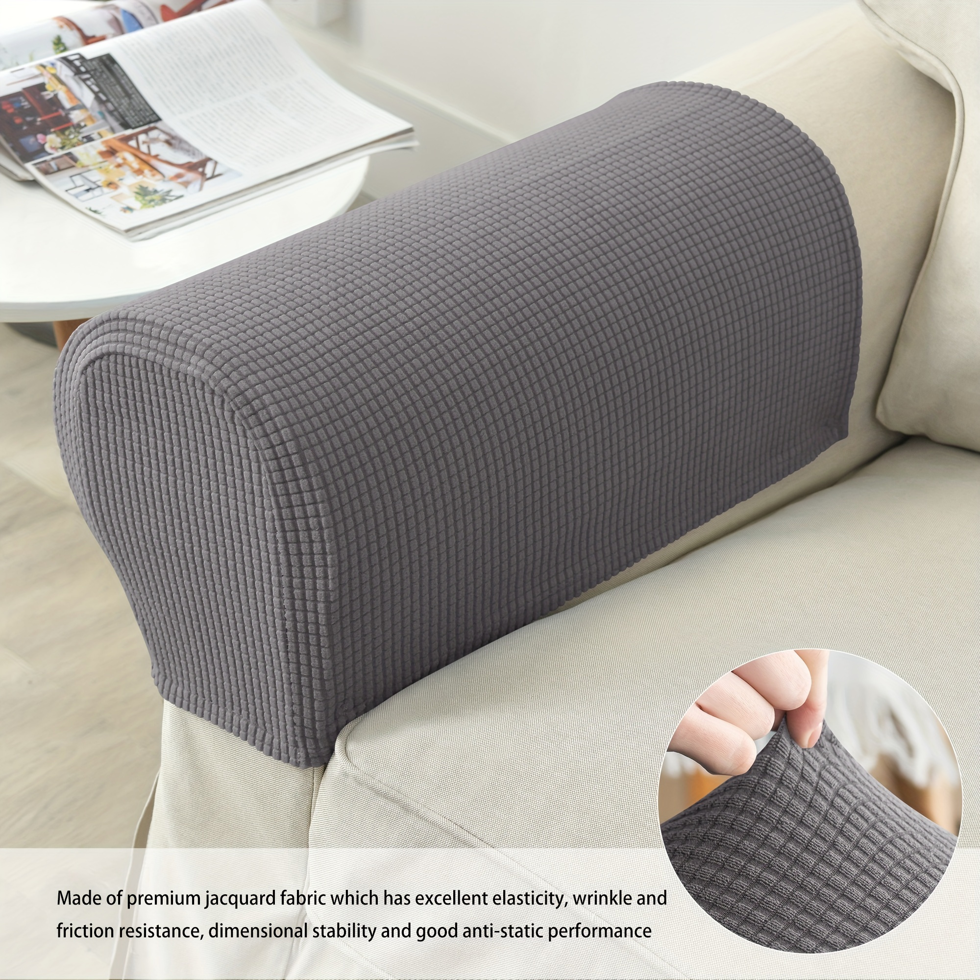 Waterproof Corn Velvet Sofa Armrest Cover Protect Sofa Add A Temu