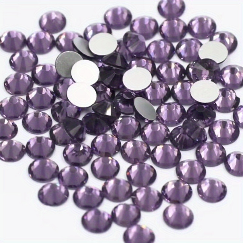 Amethyst Purple Rhinestones Flatback Hotfix Strass Glitter - Temu