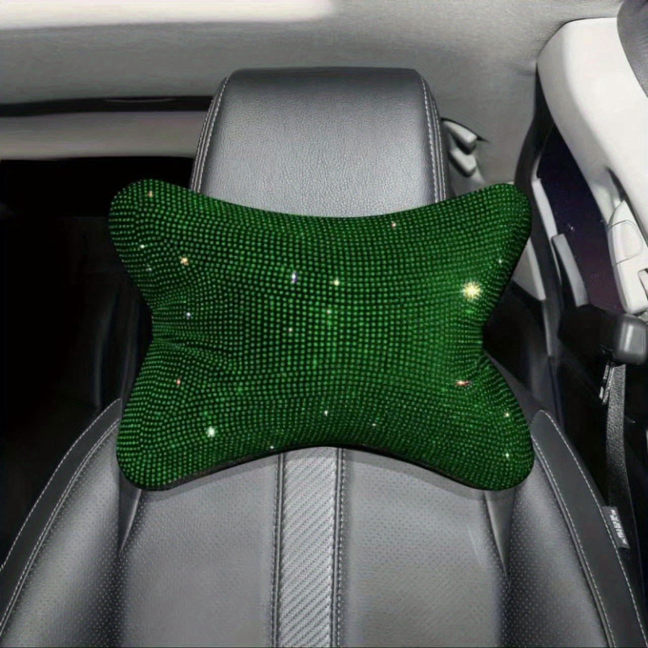 Bling Green Seat Covers for Cars Accessori for Women full set