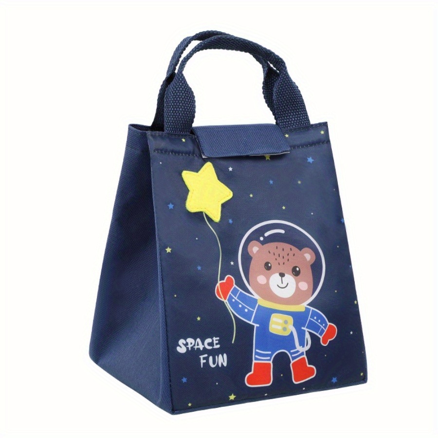 New Cartoon Student Bento Bag Children s Lunch Bag Oxford Temu