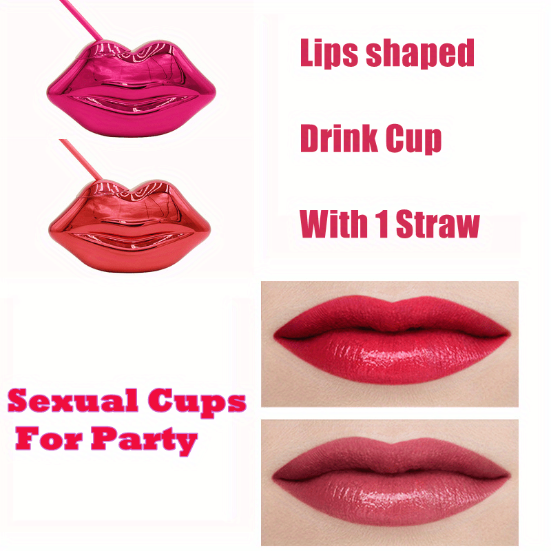 Lip Shaped Bar Drinking Cups Water Cups Party Temu