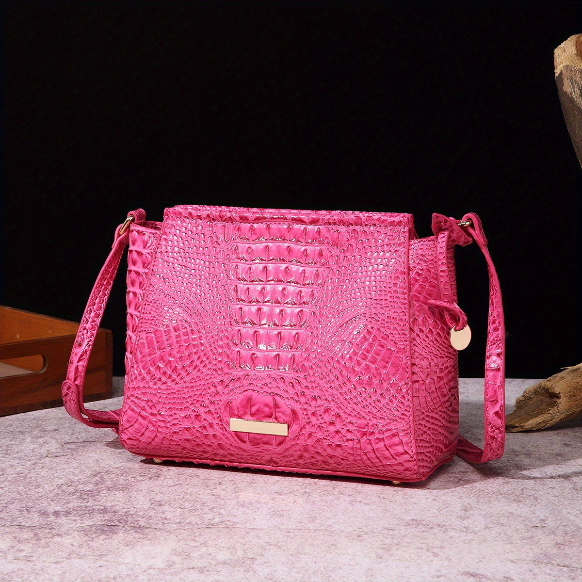 Hot pink brahmin purse 