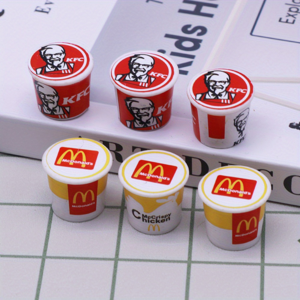 112 Dollhouse Mini Fast Food Family Bucket Model Toys Temu