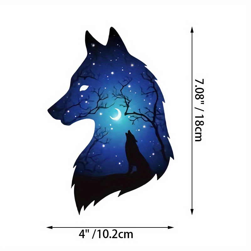 Wolf Stickers Wolf Graphic Decal Sticker For Laptop Phone - Temu