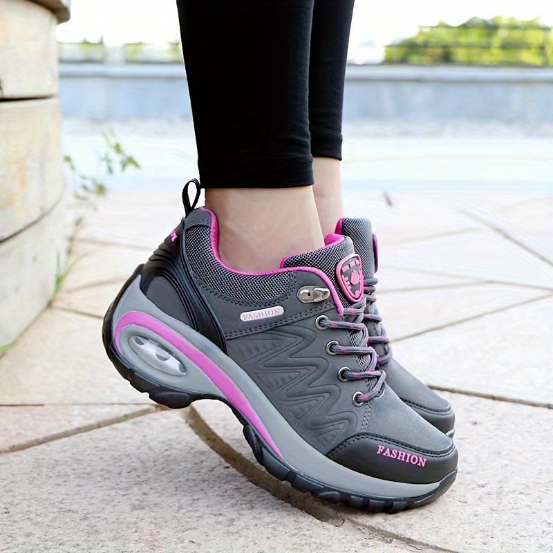 Vrouwen Outdoor Antislip Wandelschoenen, Slijtvaste Luchtkussen Zool Schoenen, Dames Schoenen_voghion.com