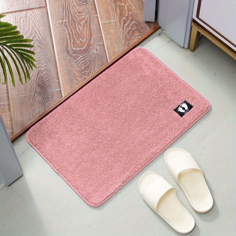 Solid Blush Bath Mat