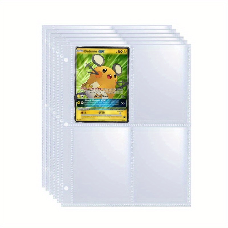  30 Pack 540 Pockets Trading Card Sleeves, Double-Sided 9  Pocket Page Protector, Ultra-Transparent Card Sheets for 3 Ring Binder,  Card Sleeves for Cards, Baseball Cards : Office Products