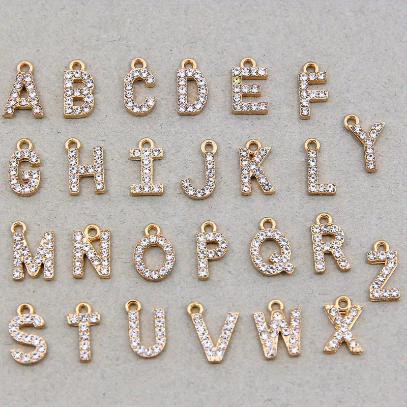 Uppercase Alphabet Oil Dripping Alloy Necklace Bracelet - Temu