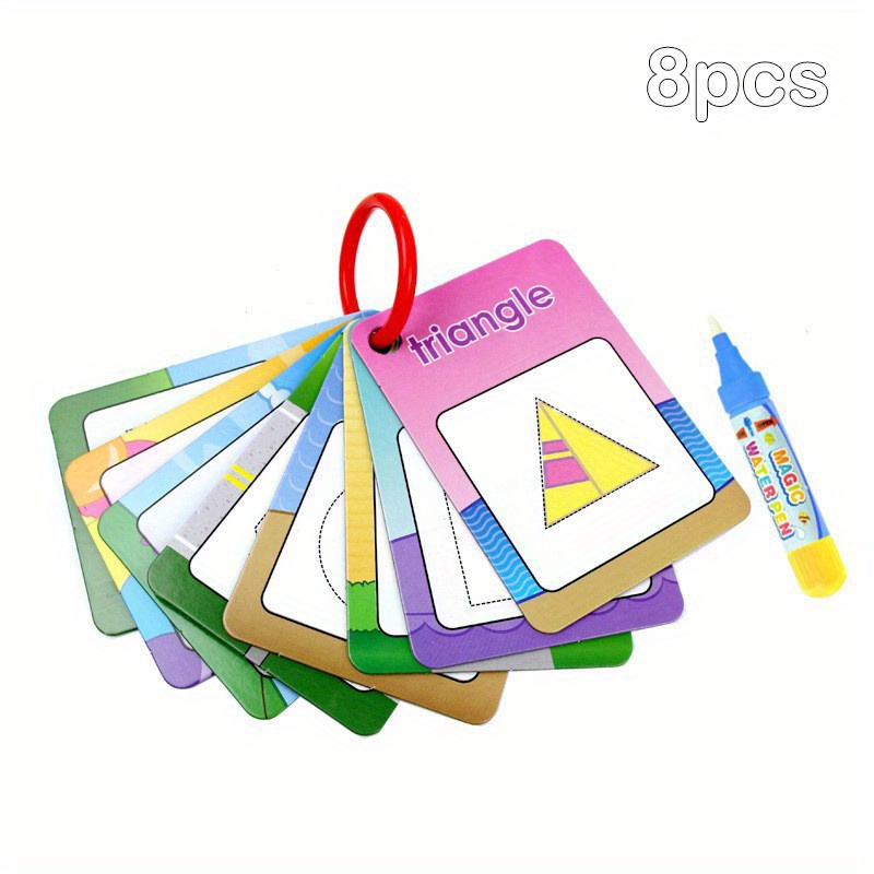 Cildren Counting Cards Water Cards Color Recognition Cards - Temu