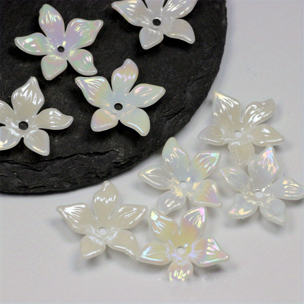 Flower shaped beads on sale for jewelry making