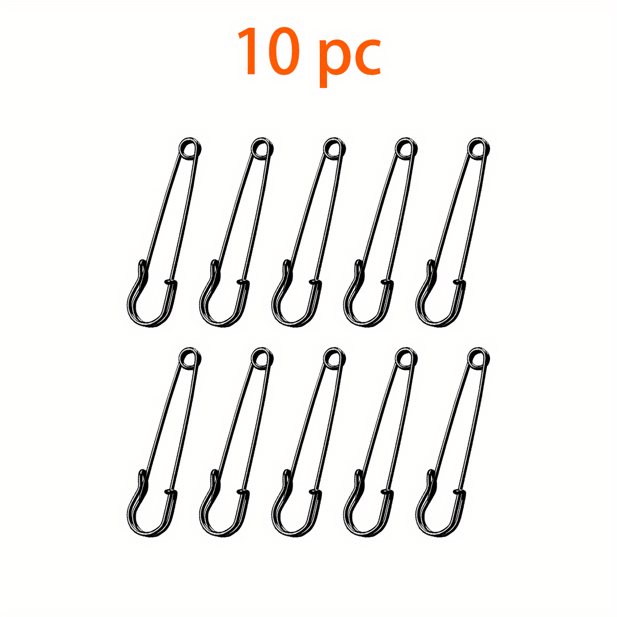 100Pcs Small Safety Pins for Clothes Black Bulk Pin for Quilting