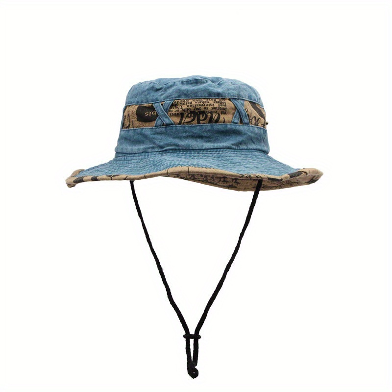 Vintage Men's Casual Hat - Blue