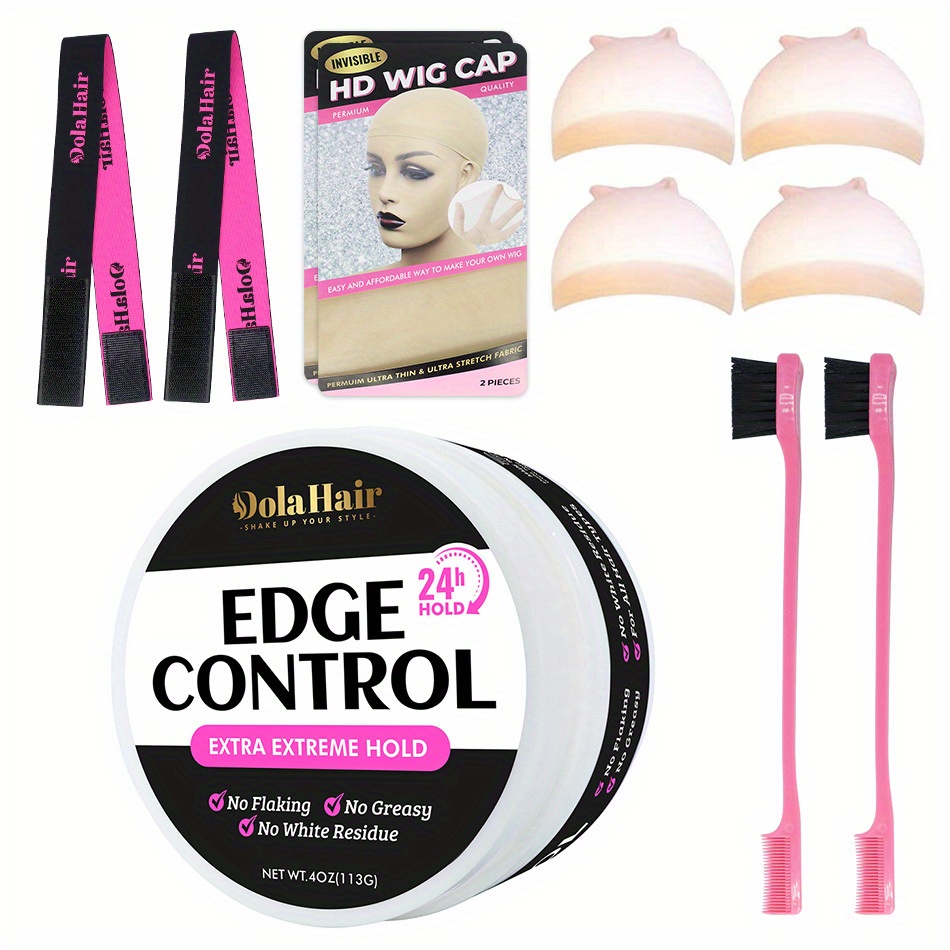 Hair Edge Control Wax Kit Strong Hold For Women Hair Edges 24 Hours 