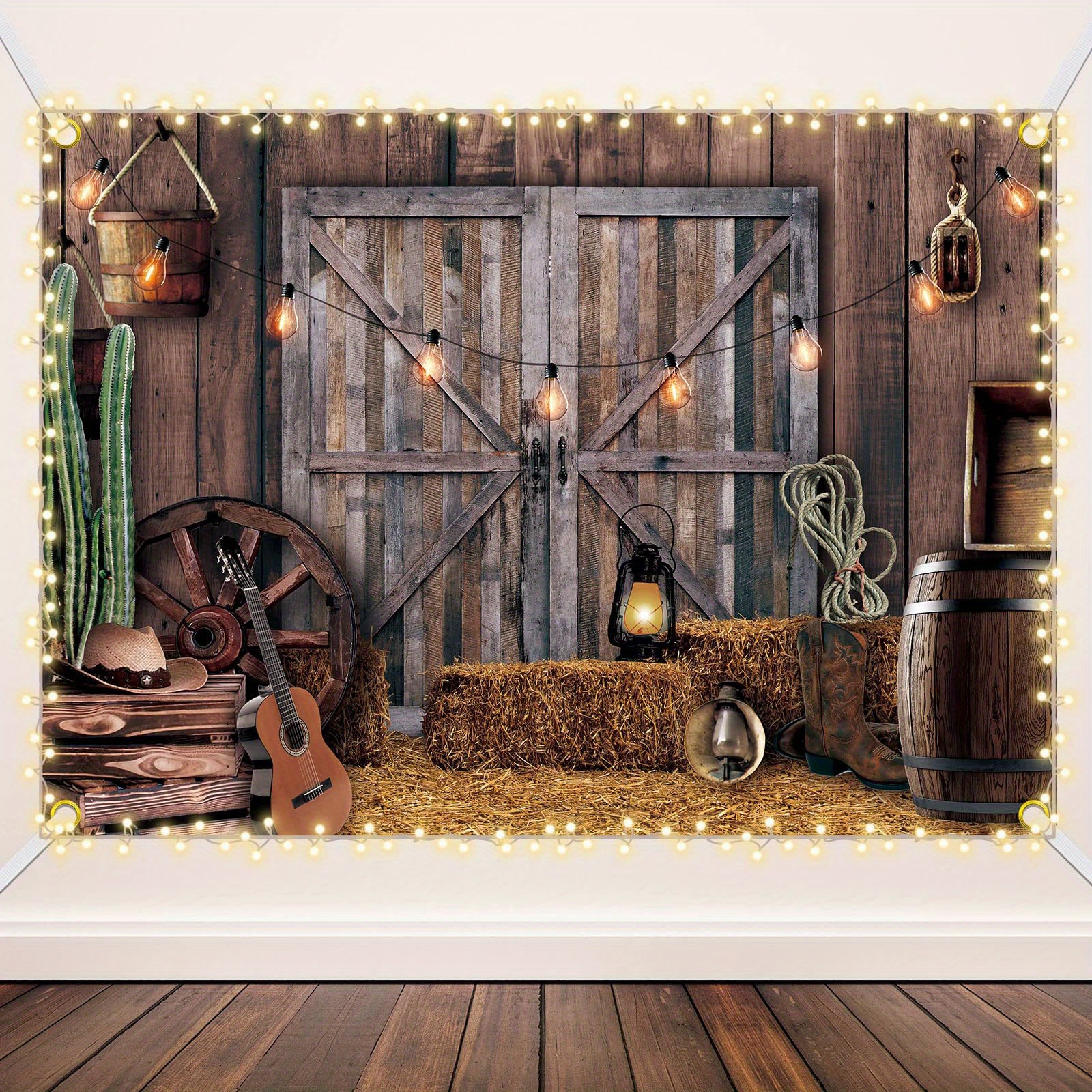 Art Party Decor + Backdrop from a Rustic Art Birthday Party on