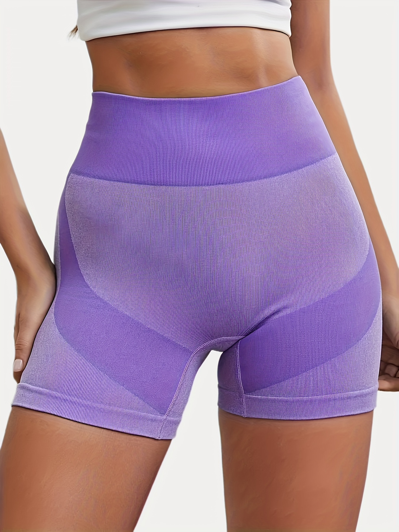 High Rise Shorts Women - Seamless - Peach Blossom