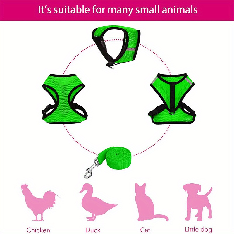 comfortable breathable adjustable chicken harness perfect Temu
