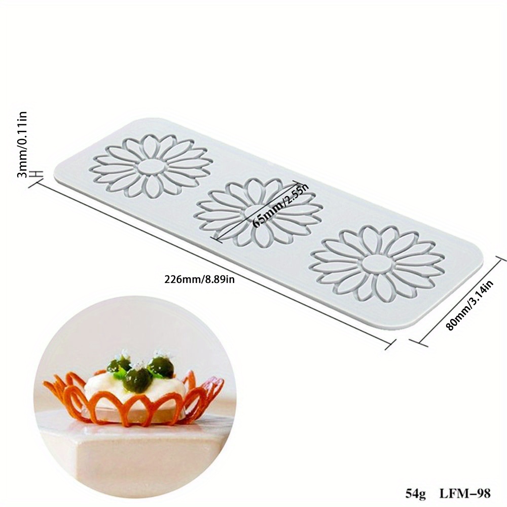 3D Hollow Leaf Fondant Lace Mold, Multi Leaves Flower Shapes Silicone Lace  Mould for Cake Decorating Molds Fondant Impression Mat for Chocolate Sugar