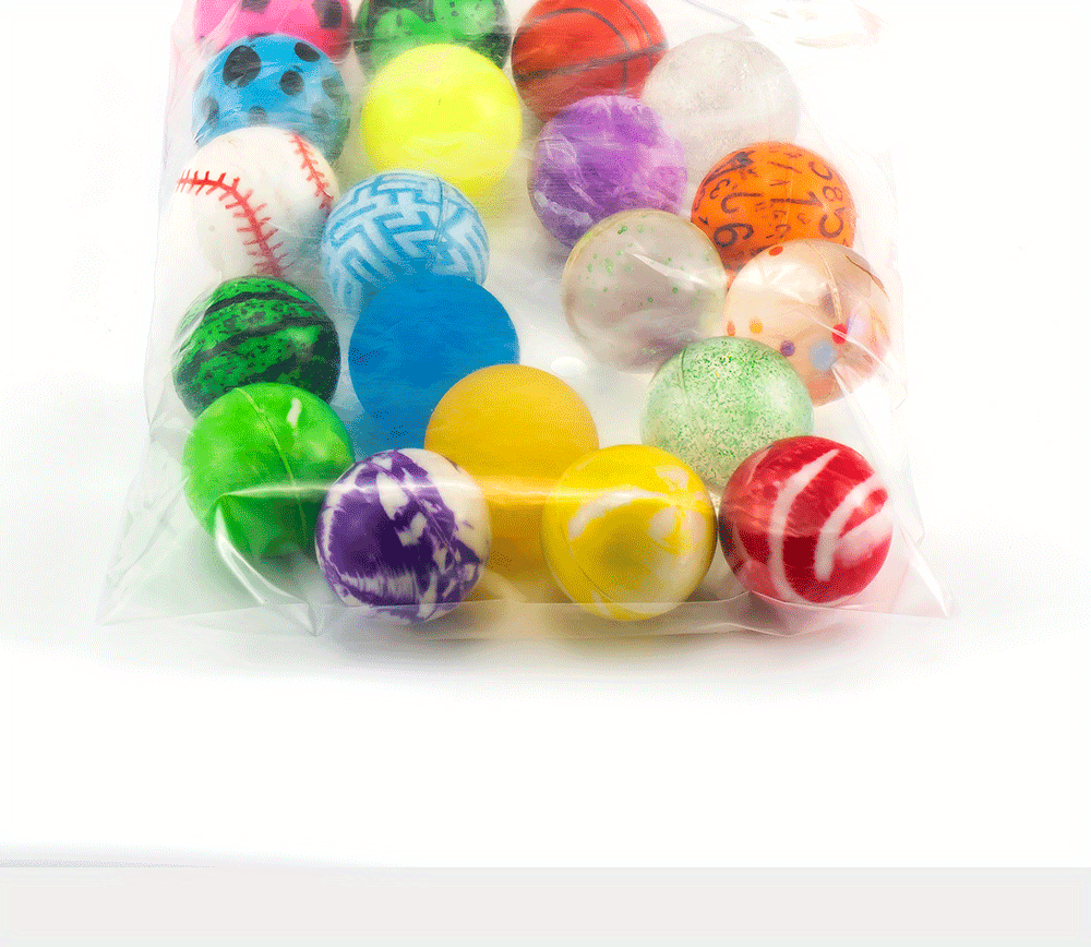 20 pezzi assortiti palline rimbalzanti colorate alla rinfusa modello misto palline  rimbalzanti alte per bambini bomboniere premi regalo compleanni del 2024 a  $14.49