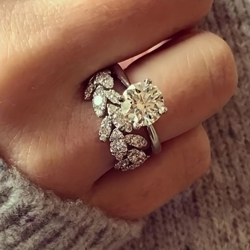 Anillos para mujer, anillos de dedo para mujer, plata retro, de  revestimiento múltiple, anillo de diamantes de imitación, anillo elegante,  apertura ajustable para mujeres y niñas (oro rosa, talla única) :  