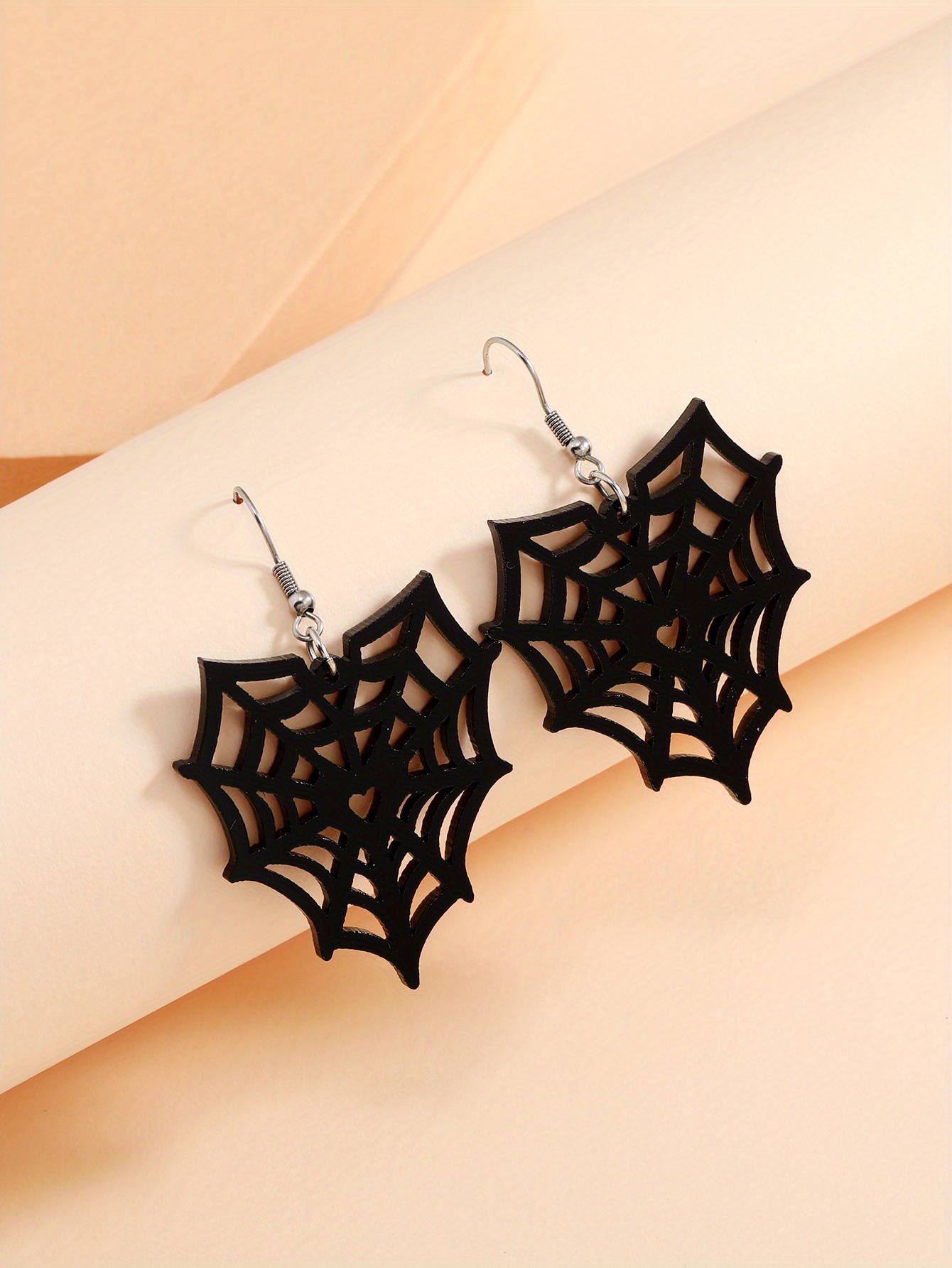 Black on sale spider earrings