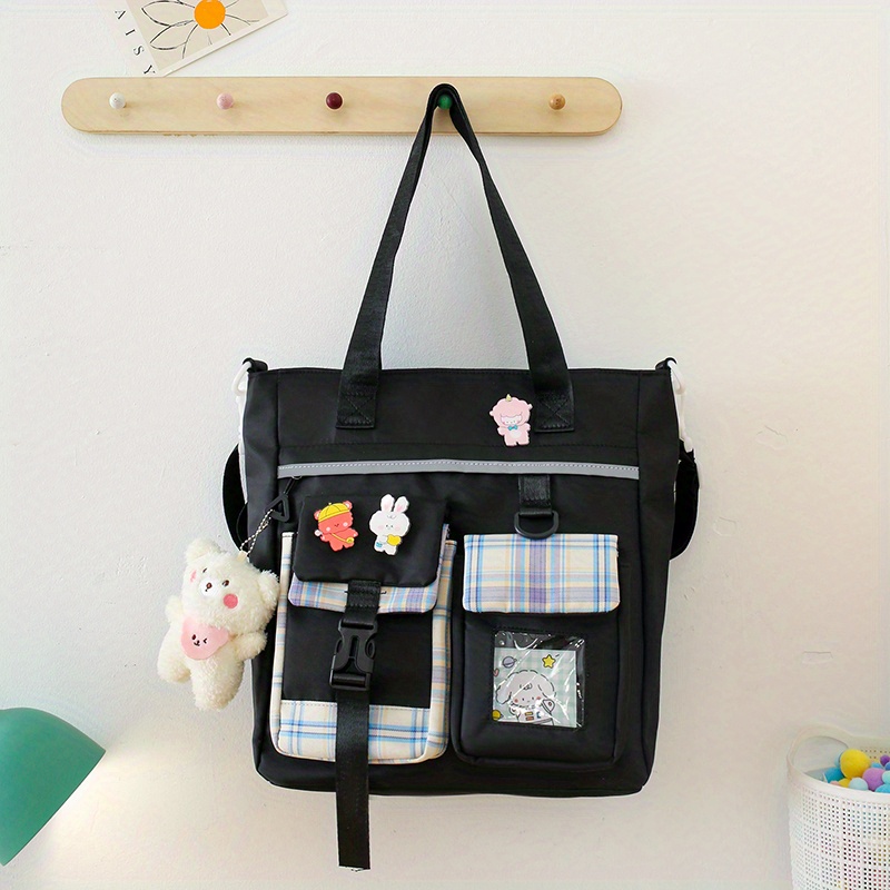 Laidan Preppy Style Kawaii Large Capacity Messenger Bag