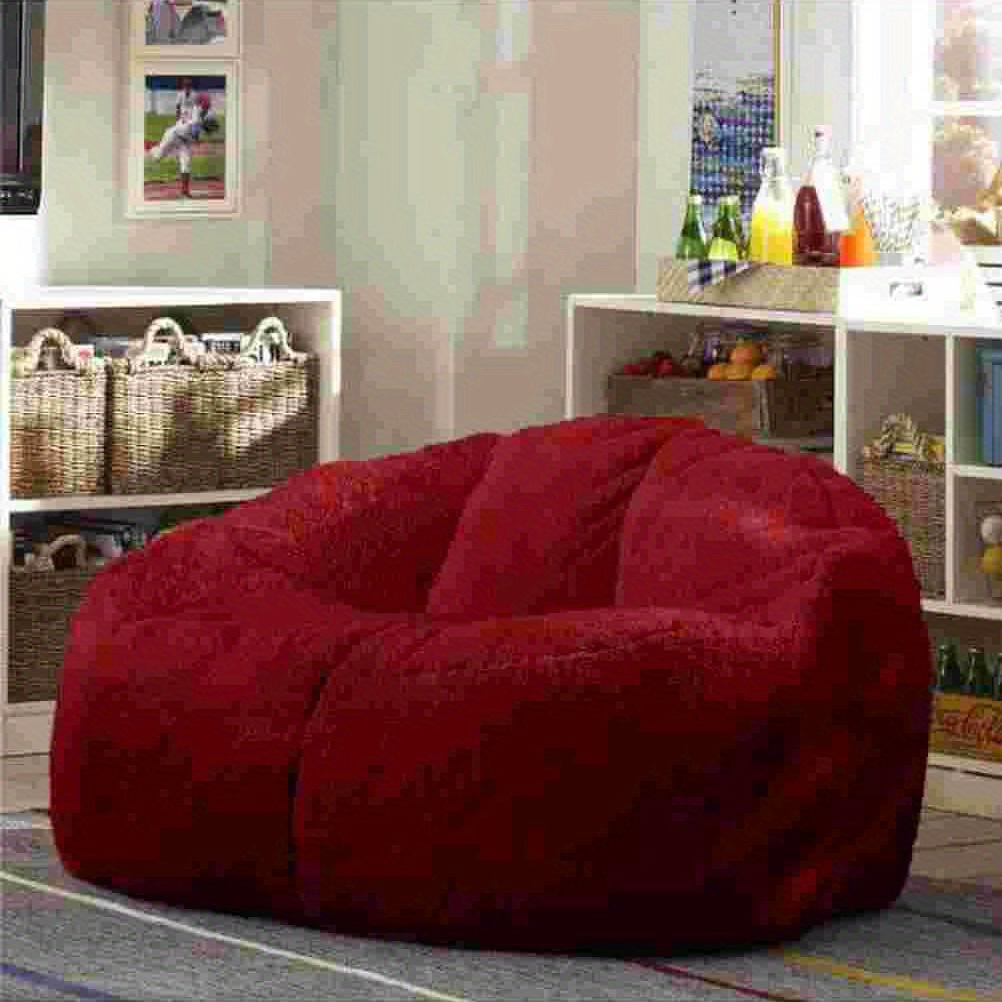 1pc Copertura Del Divano Beanbag Sherpa In Velluto Senza Riempimento,  Copertura Del Pouf Beanbag Relax Lounge Chair Tatami Copertura Del Sedile  Del Pavimento Protettore Dei Mobili Per Adulti, Decorazione Per La Casa