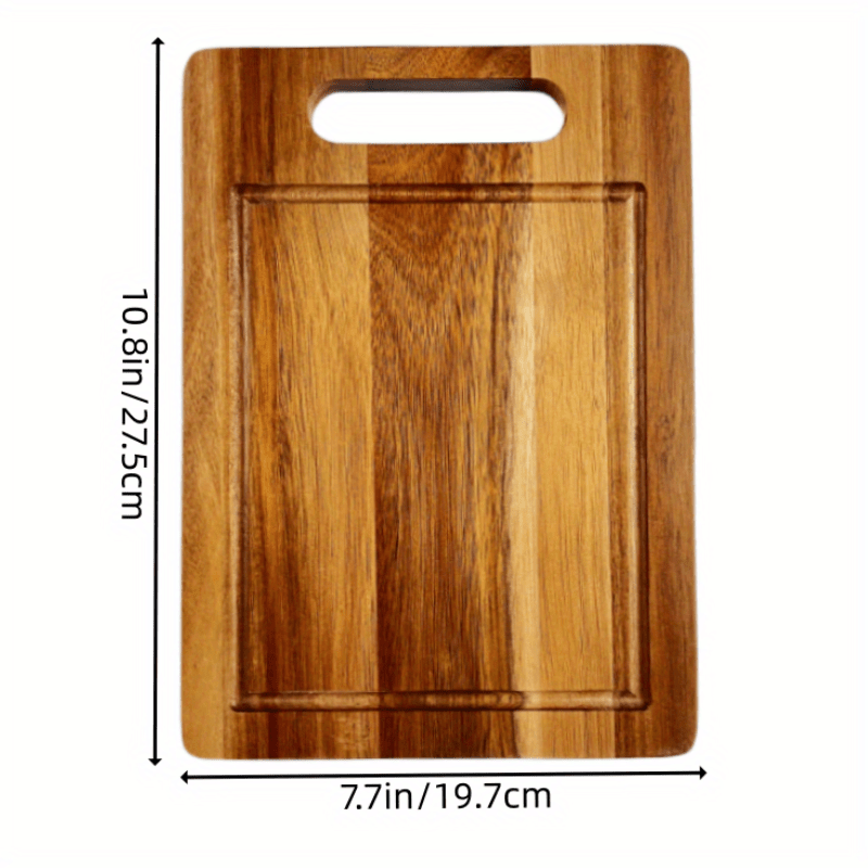 Tabla Cortar Cocina Fabricada En Madera De Bambu 100% Con Borde 46x30,5 cm. Tabla Cortar,Carne Pescado,Verduras,Frutas,Alimentos