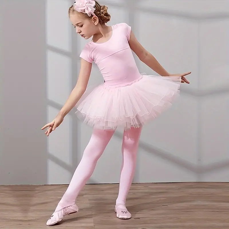 1/2 calcetines de baile de ballet profesional para niñas y niños con suela  antideslizante, mallas bonitas con patas de alta elasticidad, medias ajusta