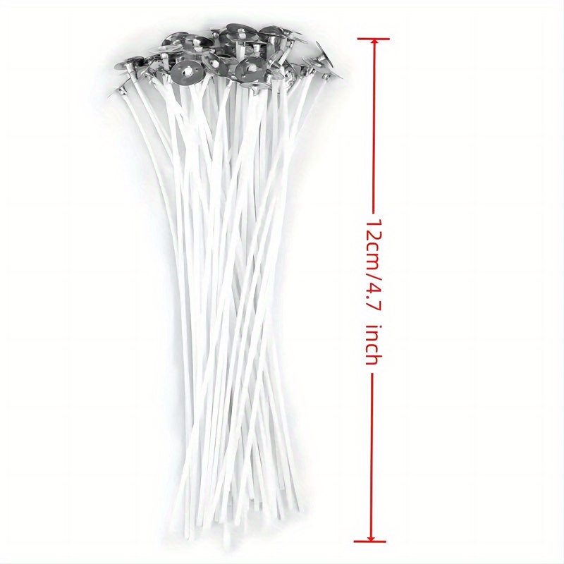 Wicks for Candlemaking 100pcs, Cotton Candle Wicks Low Smoke DIY Handmade  Candle Wick Lampwick for DIY Candle Making(20cm)