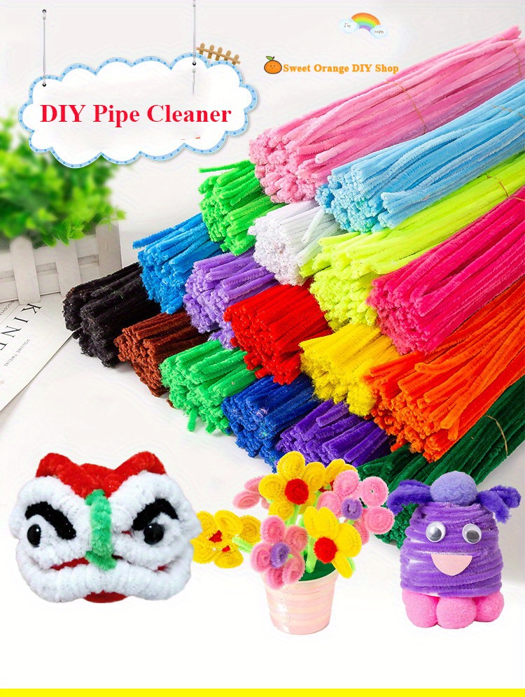 Pipe Cleaners For Crafts 20 Assorted Color Pipe Cleaner - Temu Germany