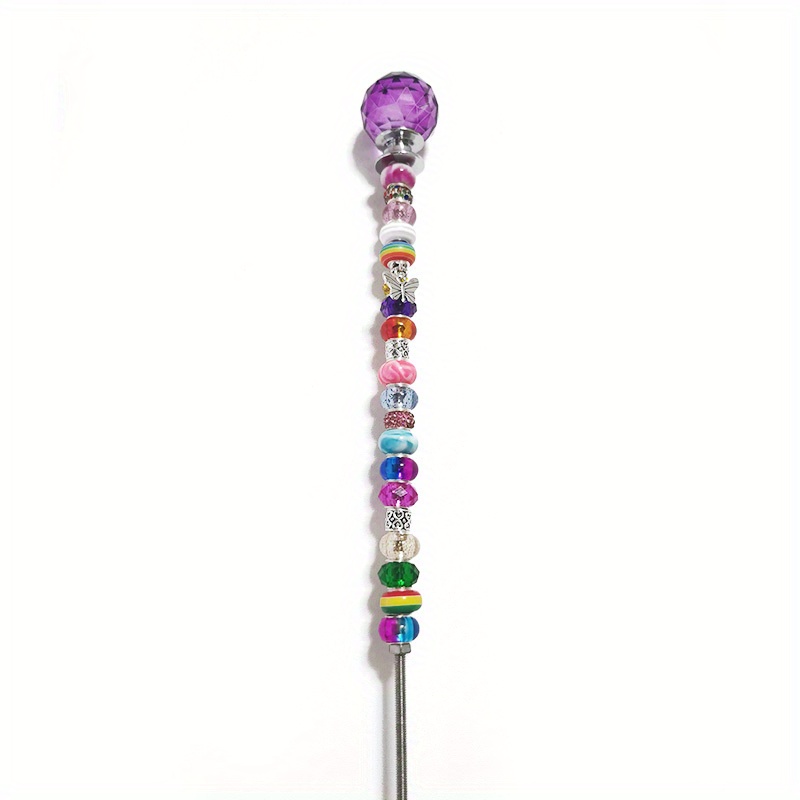 Sparkling Crystal Suncatcher Diy Beaded Garden Stake For - Temu