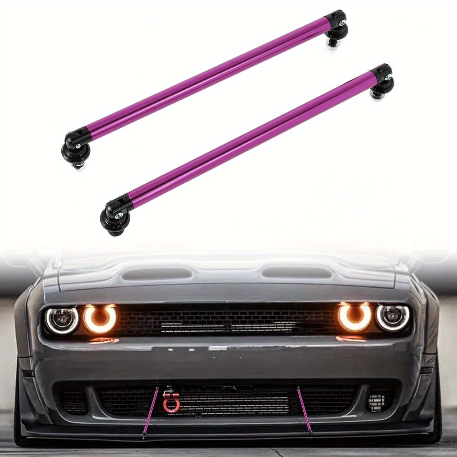 2pcs 45mm/1.77in Car Splitter Support Rods Mexico