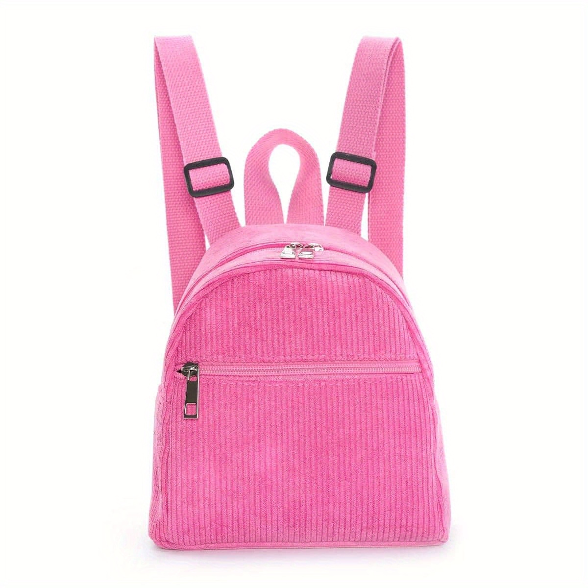 Kids Mini Corduroy Solid Backpack Schoolbag