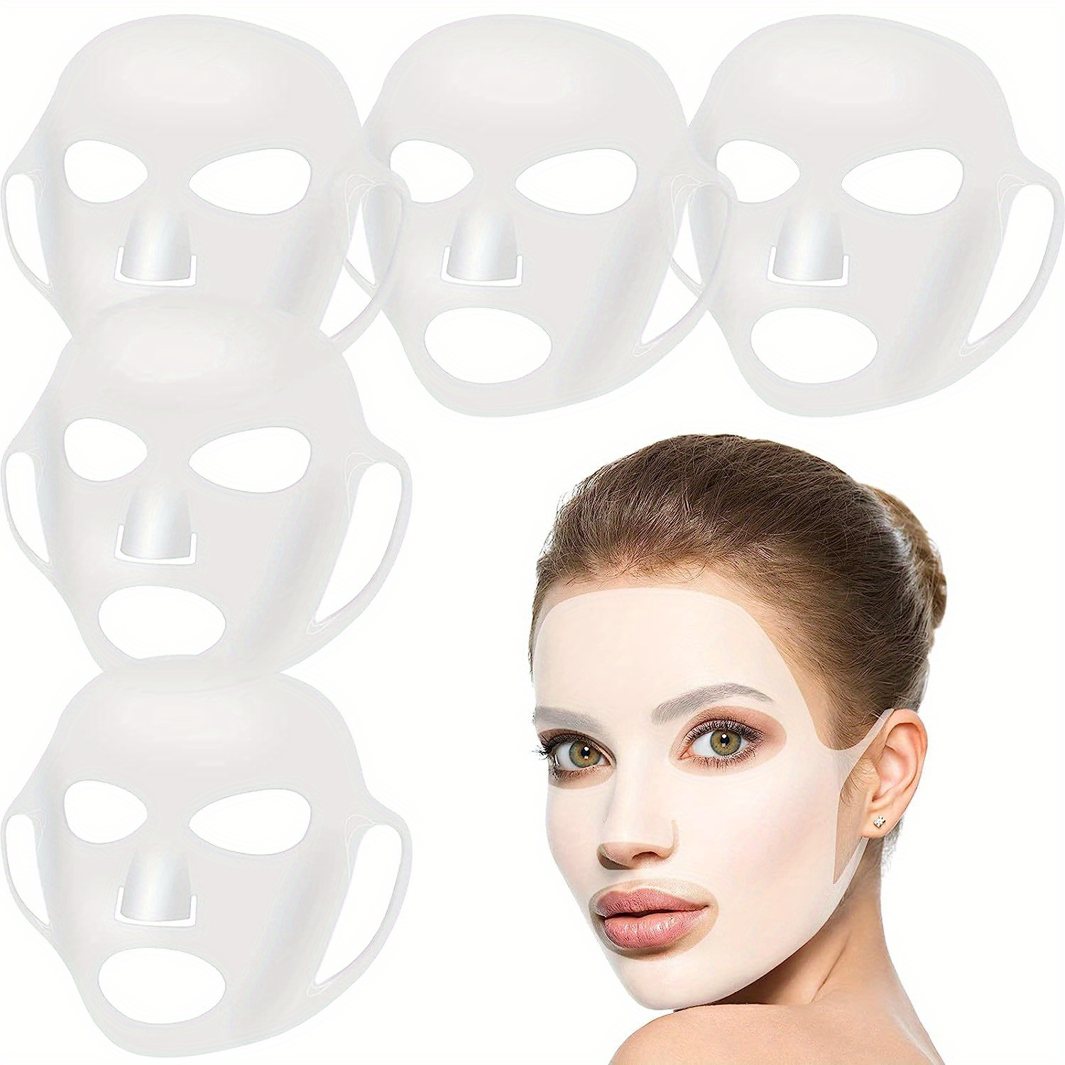 1 Stück Silikon Gesichtsmaske Feuchtigkeitsspendende - Temu Germany