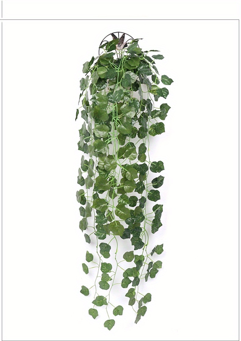 2pcs Realistic Artificial Grape Ivy Vine Wall Hanging Plants For Home