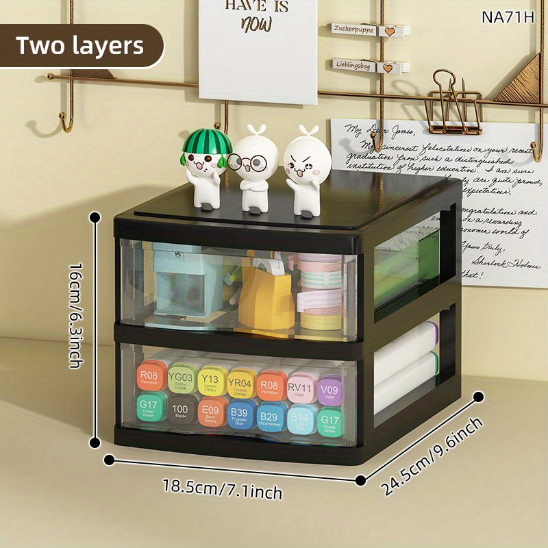 1pcs Mini Plastic Drawer Organizer, Art Craft Organizers And