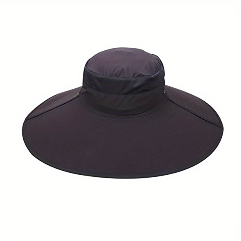Women's Oversized Brim Sun Hat Uv Protection Breathable Mesh - Temu
