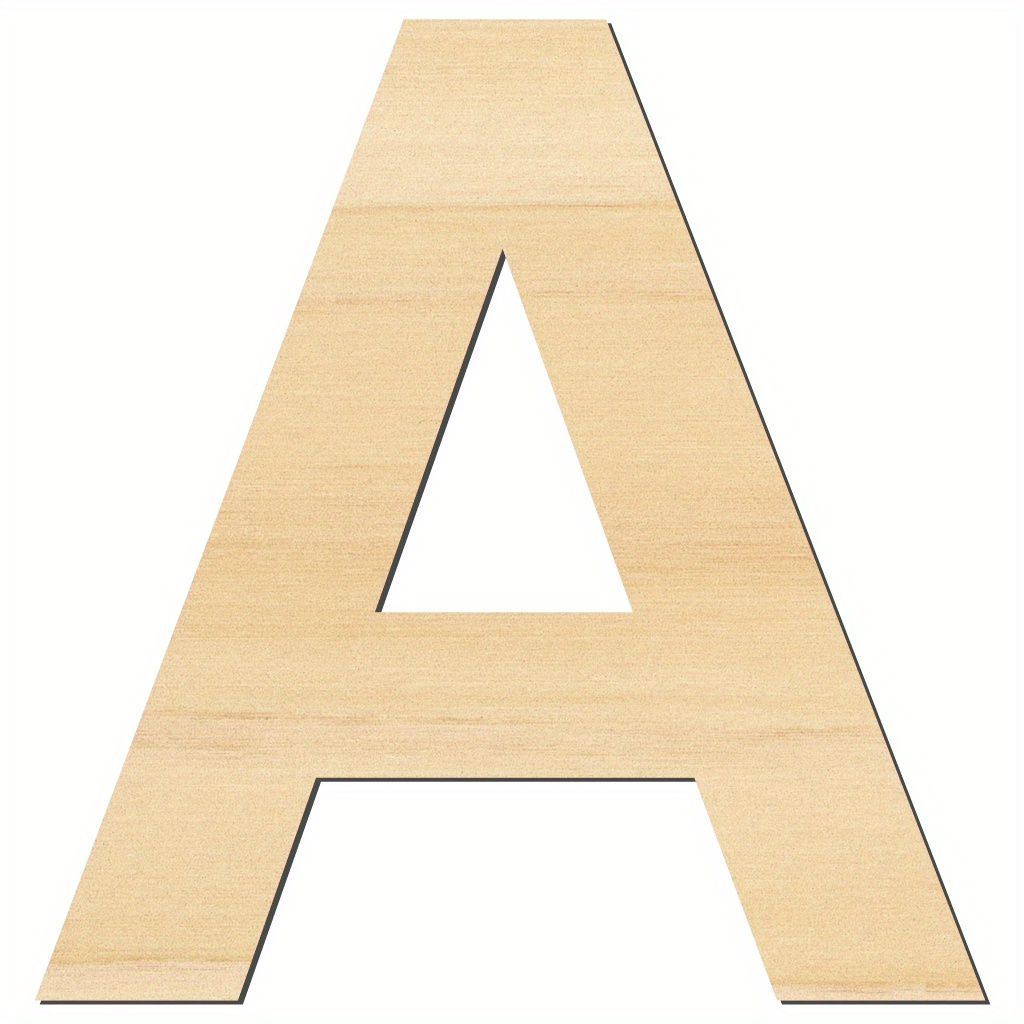 Generic 124 Pieces Wooden Letters Full Alphabet Wood Cutout Letters Letters  A