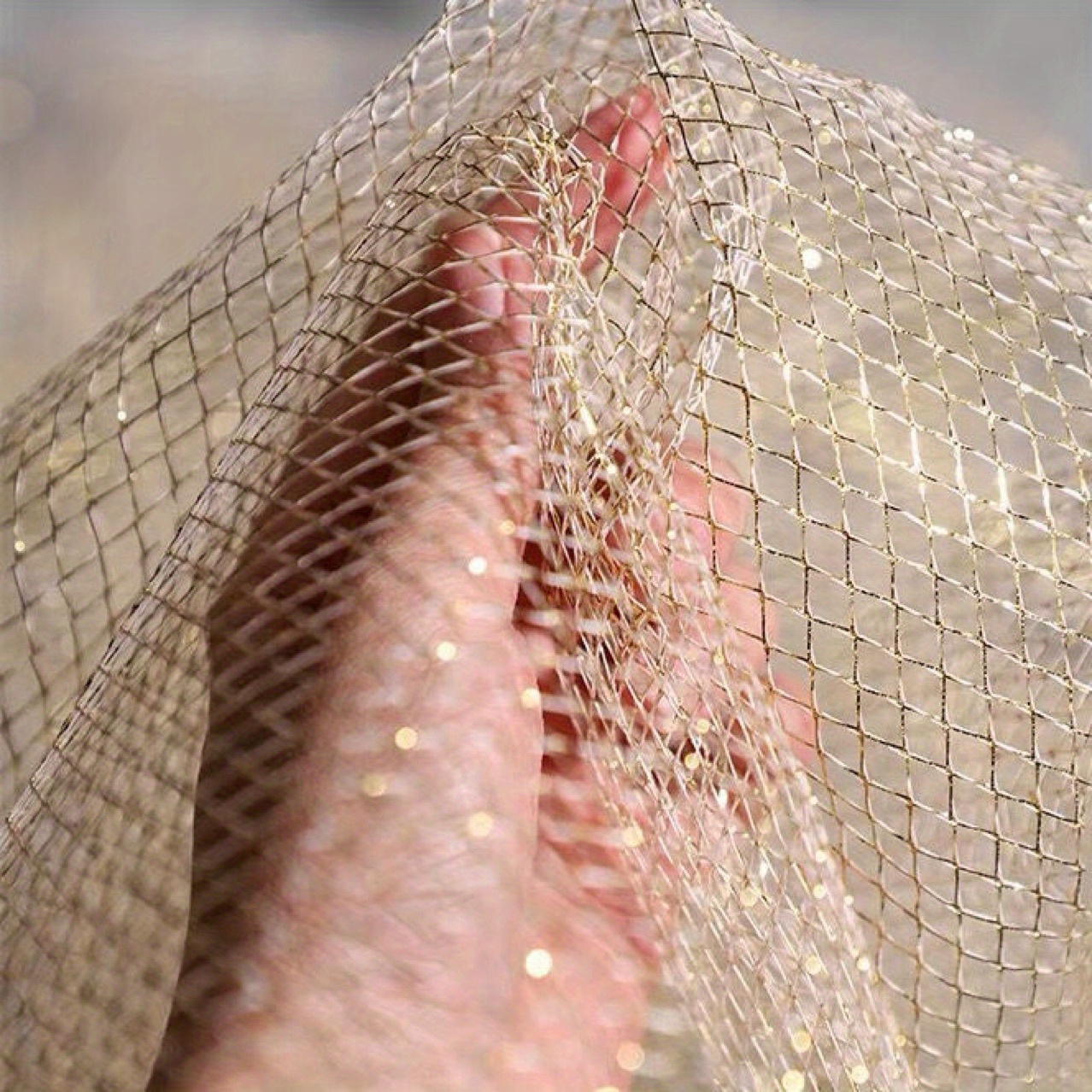 Shiny Tulle Mesh Fabric Party Home Decor Transparent Net Fabric Gauze Apparel Mesh Cloth Sewing