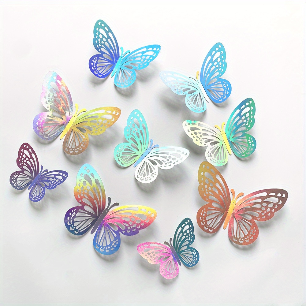  Toyvian 4pcs Butterfly Wall Sticker Decorative Sticker Mariposas  Decorativas para Fiesta Stickers Self- Wedding Fridge Butterflies Laptop  Sticker 3D Crafts Three-Dimensional Pearl Paper : Tools & Home Improvement