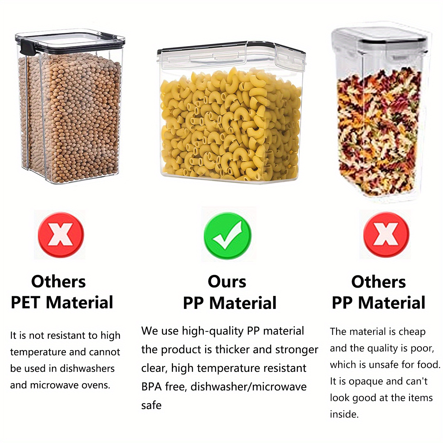 Bulk Food Storage Containers for Large Quantities of Flour, Oil, Sugar,  Beans, and Cans