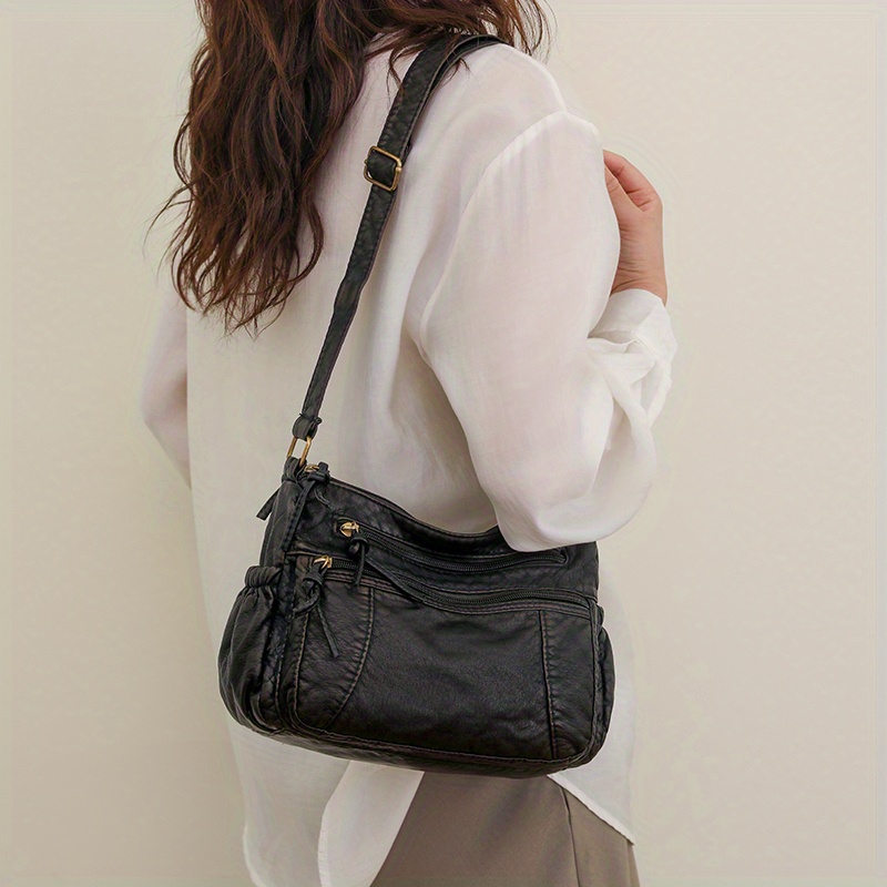 Fashionable Versatile Shoulder Bag, Pu Leather( Faux Leather