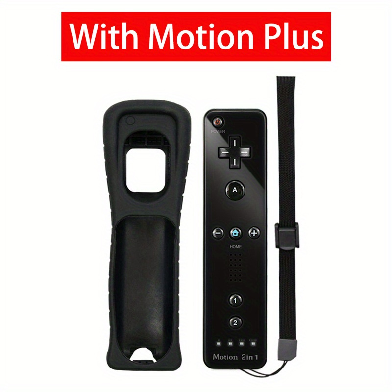 Buy Wii MotionPlus Wiimote Controller + Nunchuk Bundle - Black (Hexir) 