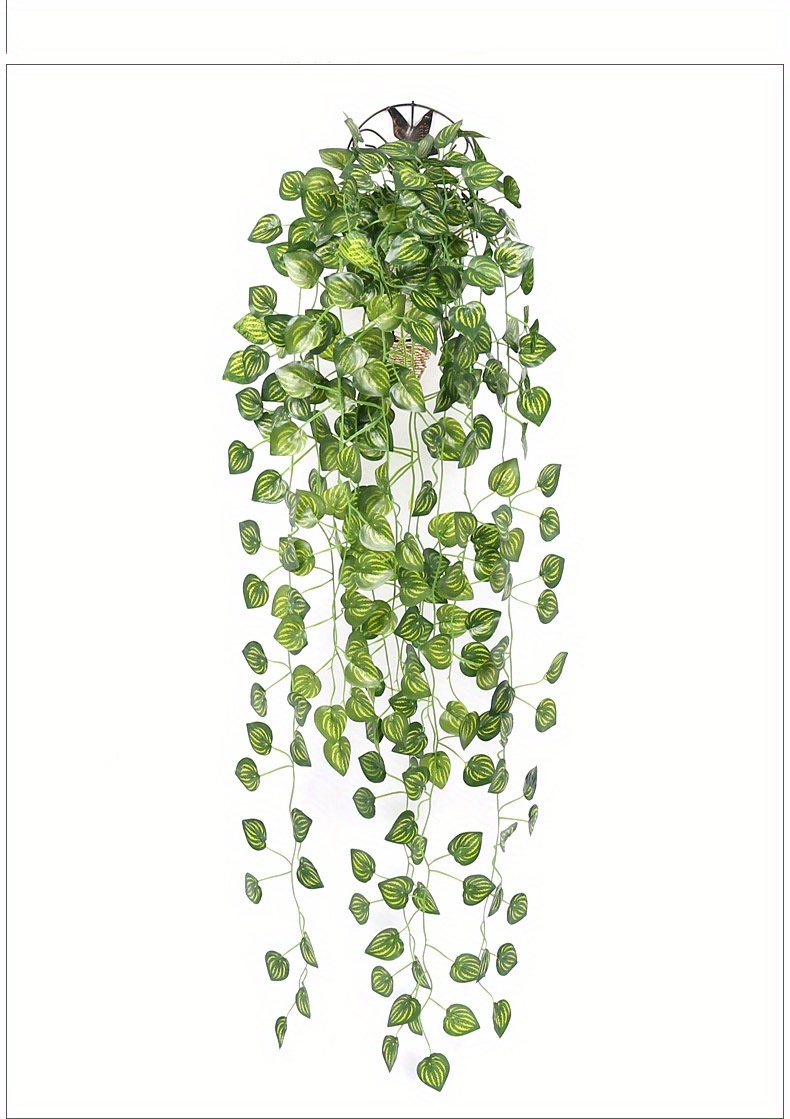 2pcs Realistic Artificial Grape Ivy Vine Wall Hanging Plants For Home