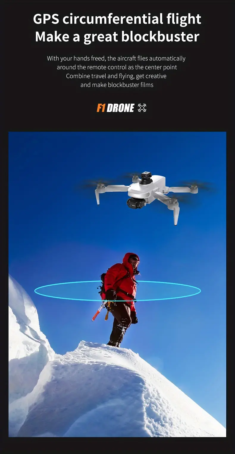 2023 latest version f1 wifi drone with gps brushless motor anti shake gimbal adjustable 4k hd dual camera version laser obstacle avoid sensor drones details 7