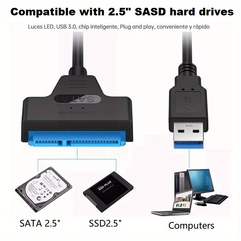 Boost Data Transfer Speed A Usb 3.0/2.0 Sata Cable External - Temu