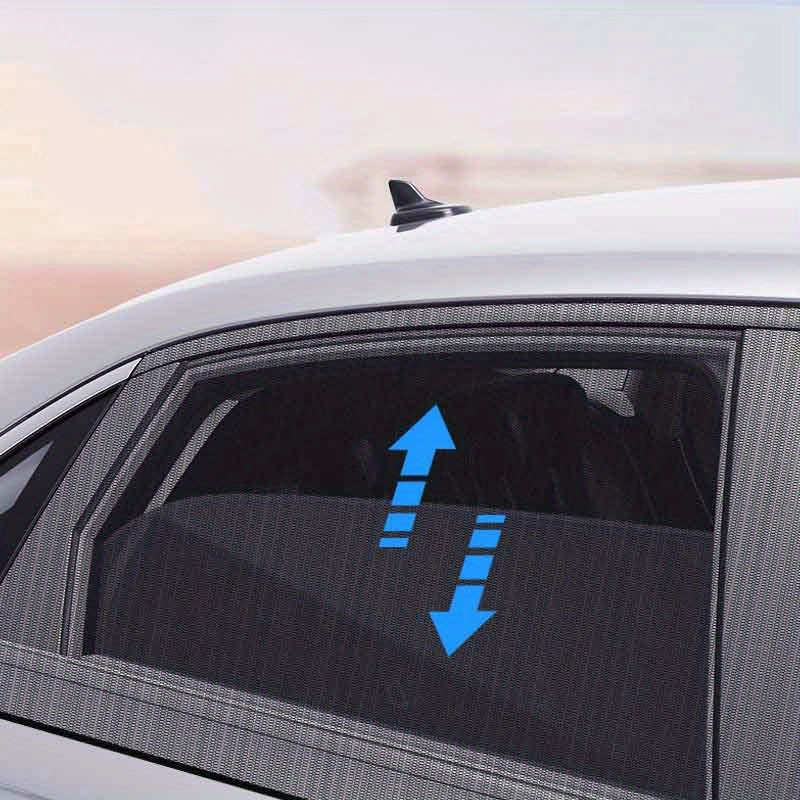 Autofenster Sonnenschutz, 2 Stück Auto Moskito Screen Sonnenschutz -Schutz  Anti-Moskito Auto Heckscheibe Mesh Screens(Auto)